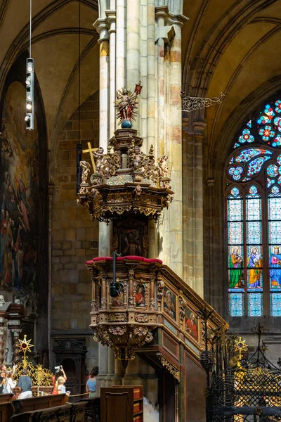 Saint Vitus Cathedral Prague Στην Τσεχική Δημοκρατία — Φωτογραφία Αρχείου