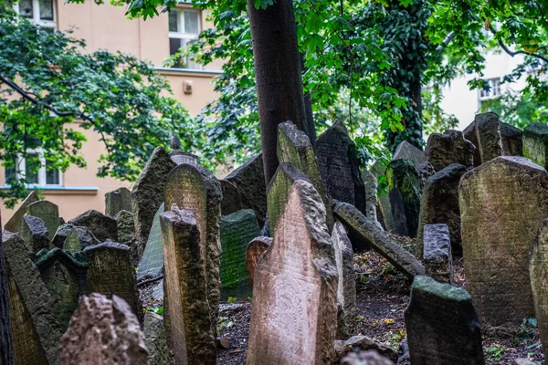 Vecchio Cimitero Ebraico Praga Repubblica Ceca — Foto Stock