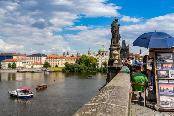 Karlsbrücke Prag Der Tschechischen Republik — Stockfoto