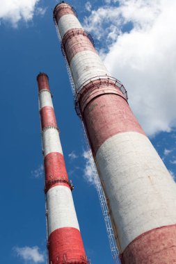 Bacalardan arka plan bulutlar üzerinde