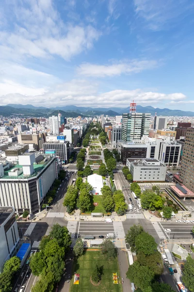 Stadsgezicht van Sapporo, Hokkaido, Japan — Stockfoto