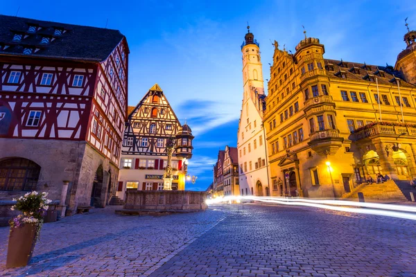 Rothenburg ob der Tauber cidade velha na Alemanha — Fotografia de Stock