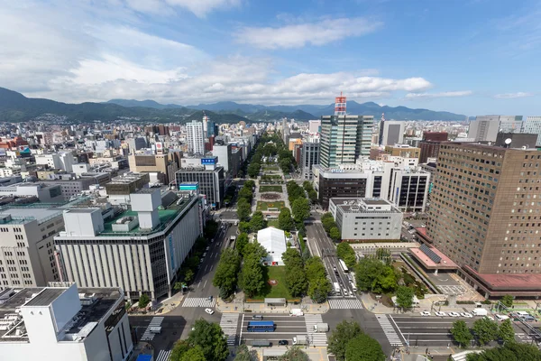 Paesaggio urbano di Sapporo Hokkaido, Giappone — Foto Stock