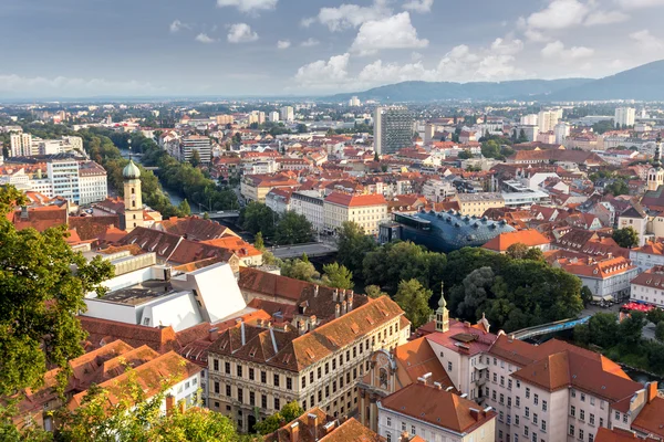 Graz ciudad vieja en Austria — Foto de Stock