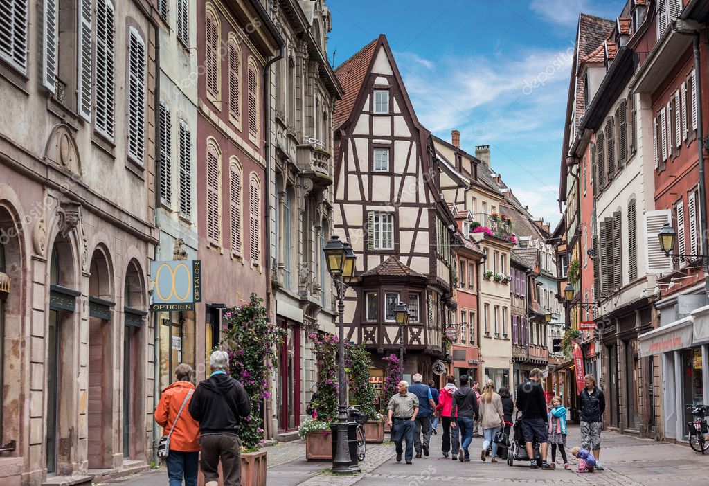 Streets of Colmar town France Stock Editorial Photo kanuman