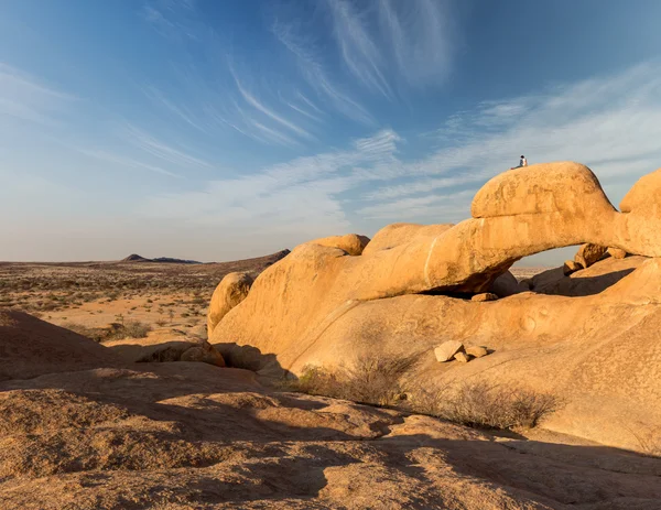 Doğa rezerv Spitzkoppe Namibya. — Stok fotoğraf