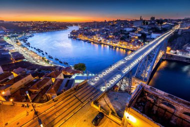 Manzara şehrin Porto, Portekiz