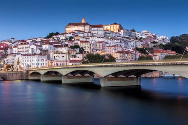 Landscape of Coimbra city in Portugal clipart