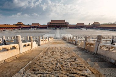 Forbidden City in Beijing China clipart