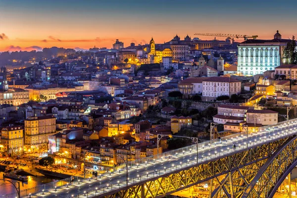 Fekvő Város Porto Portugália — Stock Fotó