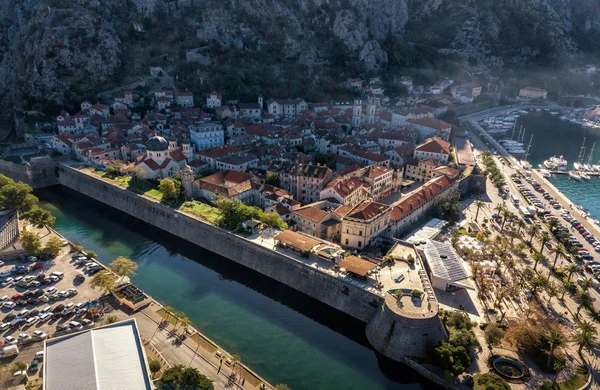 Weergave Van Grote Stad Kotor Montenegro — Stockfoto