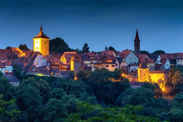 Rothenburg ob der Tauber, γραφική μεσαιωνική πόλη — Φωτογραφία Αρχείου