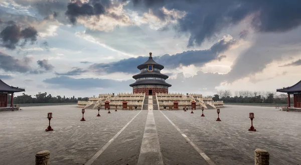 Hagyományos Templom Pekingben Kína — Stock Fotó