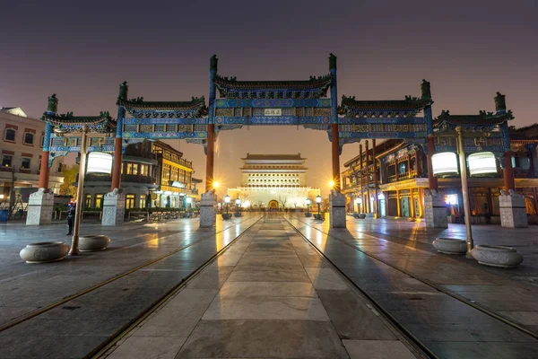 Qianmen Tor in Peking China — Stockfoto