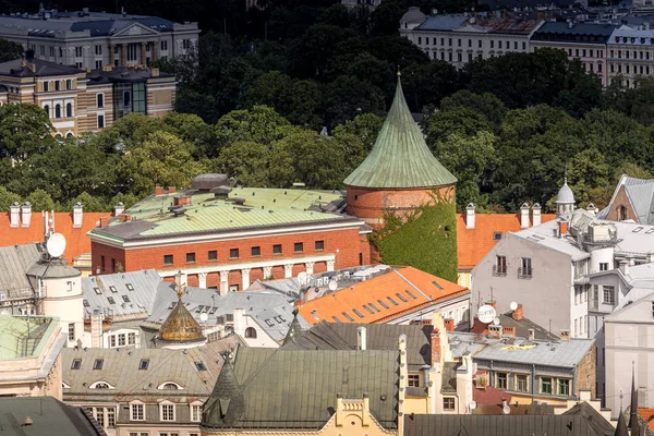 Riga város panorámája. Lettország — Stock Fotó