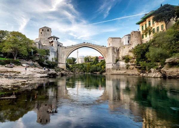 Uitzicht Oude Stad Mostar Bosnië — Stockfoto