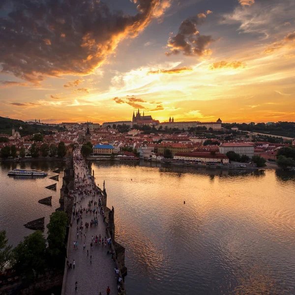 Praga Jest Stolicą Największym Miastem Republice Czeskiej — Zdjęcie stockowe