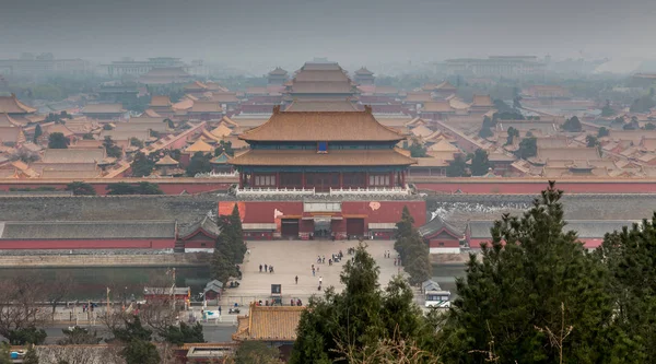 Verbotene Stadt in Peking China — Stockfoto