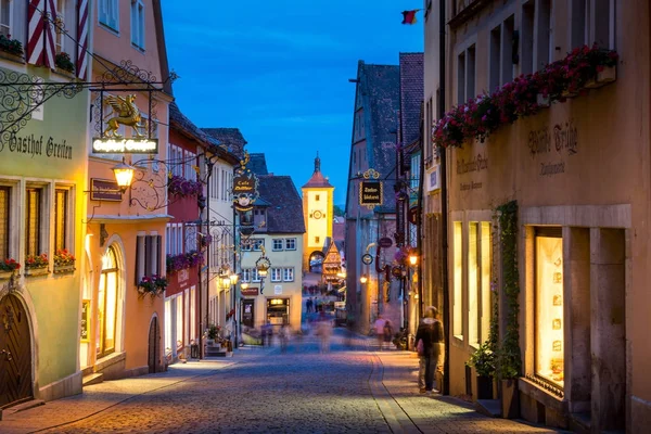 Rothenburg ob der Tauber, γραφική μεσαιωνική πόλη — Φωτογραφία Αρχείου