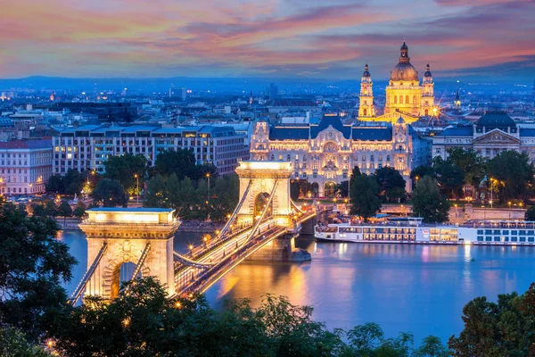 Budapest Fővárosa Legnépesebb Város Magyar — Stock Fotó