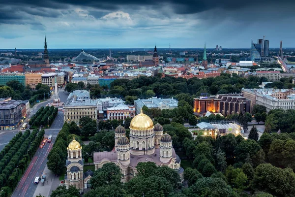 Panorama of Riga city. Latvia — Stock Photo, Image