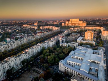 Bucharest capital city of Romania clipart