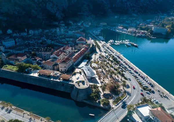 Vista Kotor Grande Cidade Montenegro — Fotografia de Stock