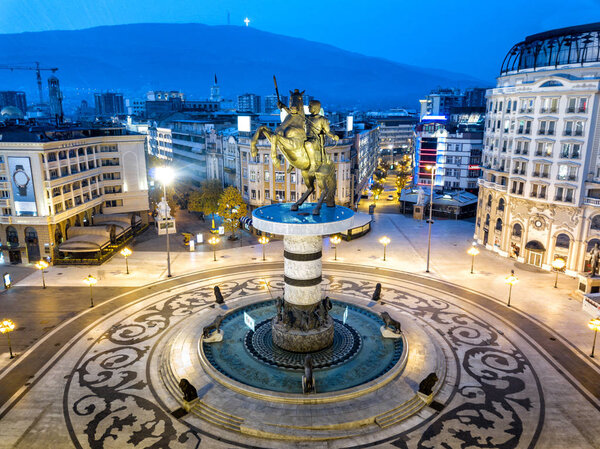 Город Скопье Республики Македония
