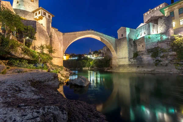Uitzicht Oude Stad Mostar Bosnië — Stockfoto