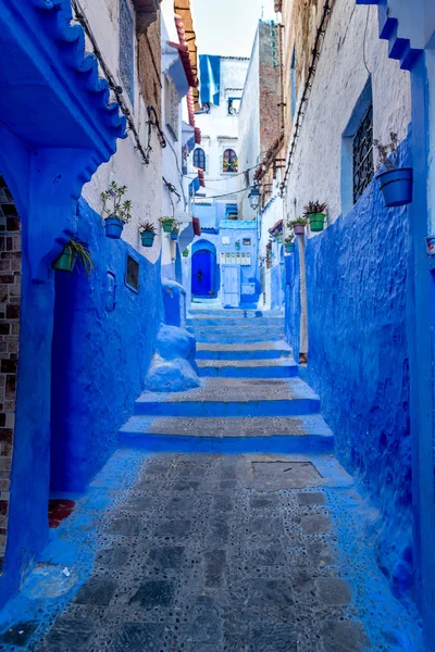 Chefchaouen Blue Πόλη Του Μαρόκου — Φωτογραφία Αρχείου