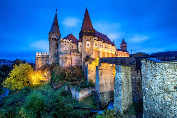 Castelo Corvin Hunedoara Roménia — Fotografia de Stock