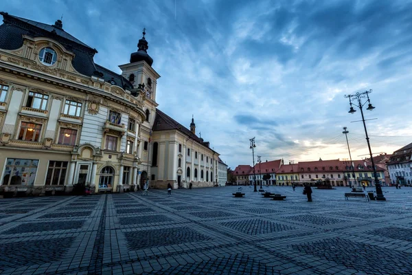 Sibiu Underbar Stad Transilvanien Rumänien — Stockfoto