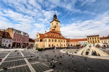 Transilvanya tarihi bölgede merkezi ve kuzeybatı Romanya Brasov şehir