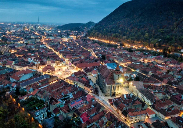 罗马尼亚特兰西里瓦的布拉索夫美妙的城市 — 图库照片