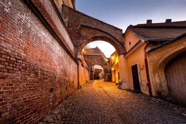 Romanya 'nın Transilvanya kentindeki Sibiu harika bir şehir