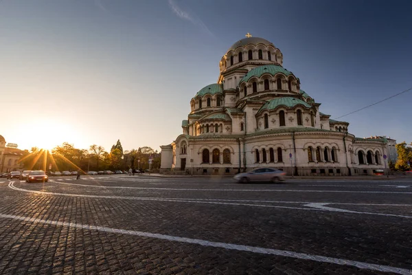 Bułgarskiej Cerkwi Poświęcony Saint Alexander Nevsky Sofii — Zdjęcie stockowe