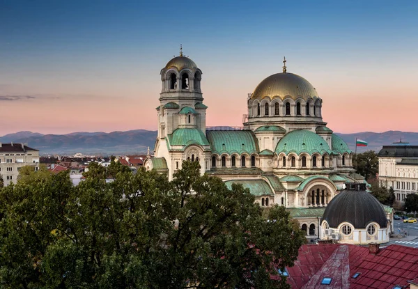 Bulgarian Orthodox Cathedral Dedicated Saint Alexander Nevsky Sofia — Stock Photo, Image