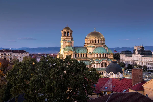 Bulgarsk Ortodoks Katedral Dedikert Til Sankt Aleksander Nevskij Sofia – stockfoto