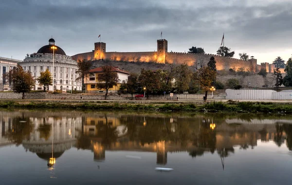 Skopje Fővárosa Legnagyobb Városa Macedónia Volt Jugoszláv Köztársaság — Stock Fotó