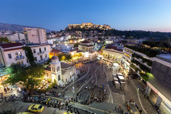 Άποψη Της Πόλης Αθήνα Πρωτεύουσα Της Ελλάδας — Φωτογραφία Αρχείου