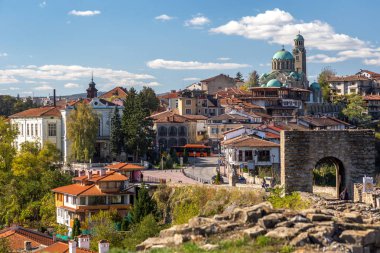 Kuzey Merkez Bulgaristan'ın Veliko Tarnovo şehir