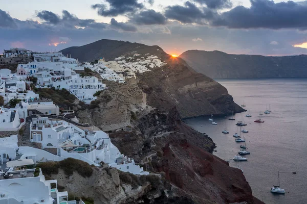 Santorini Klasicky Thera Oficiálně Thira Ostrov Egejském Moři Jižní — Stock fotografie