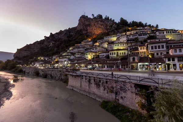 Berat Antigua Ciudad Pequeña Albania — Foto de Stock