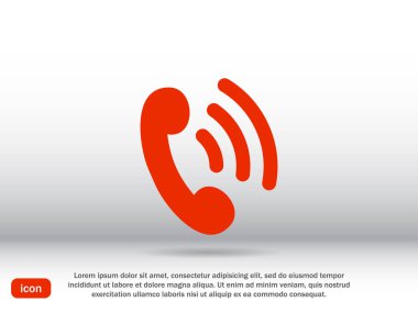 Kırmızı telefon simgesi