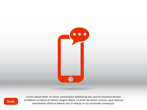 Icona del telefono cellulare — Vettoriale Stock