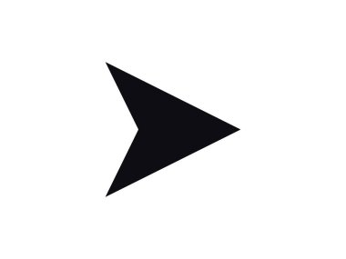 Ok navigator vektör simgesi