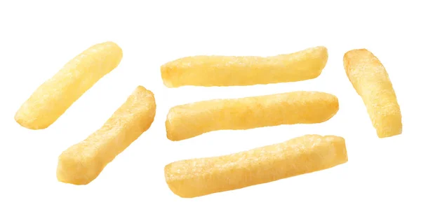 Τηγανητές πατάτες απομονωμένες σε λευκό φόντο — Φωτογραφία Αρχείου
