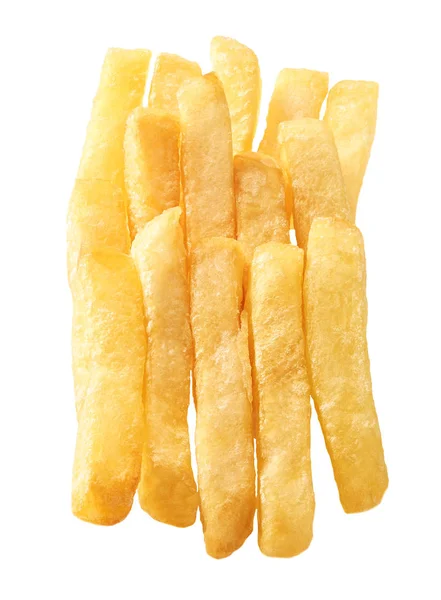Batatas fritas isoladas sobre fundo branco — Fotografia de Stock
