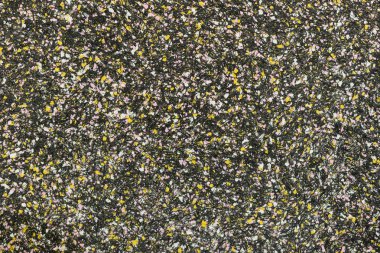 Modern malzemeler renkli sarı-siyah arka plan. arka plan iş parçacığı siyah ve sarı lekeler ile.