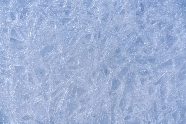 Frost patterns on ice. Beauty in nature — Stock Photo, Image